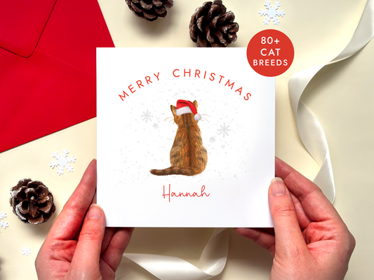 Personalised Cats Christmas Card