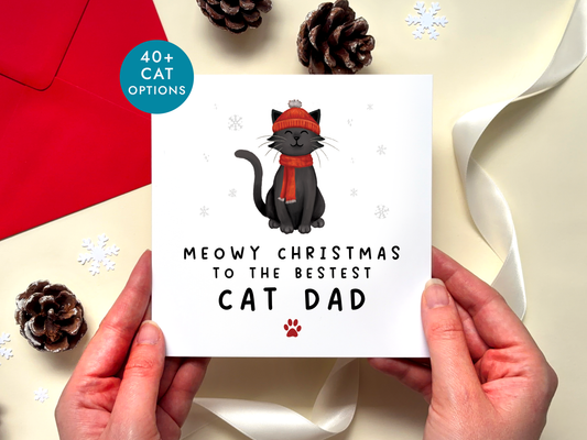 Personalised Christmas Card from Cat
