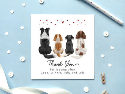 Personalised Dog Thank You Card