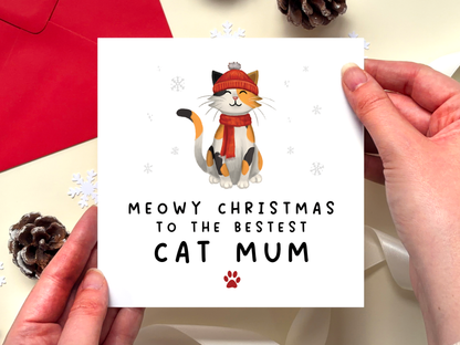 Personalised Christmas Card from Cat