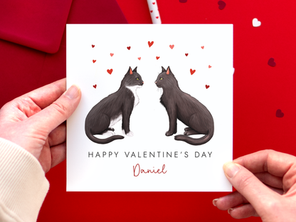 Personalised Choose the Cats Valentine's Day Card