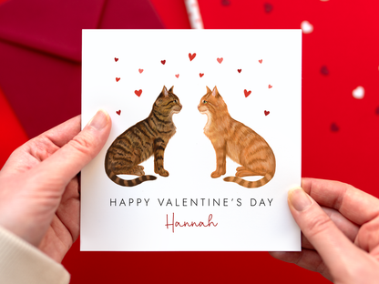 Personalised Choose the Cats Valentine's Day Card