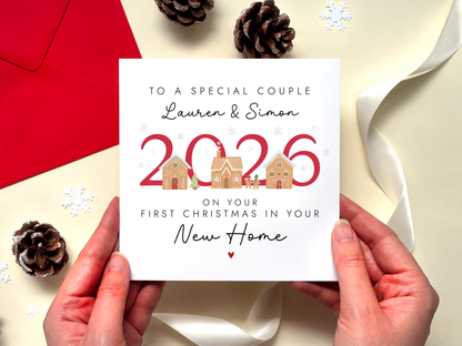 Personalised New Home Christmas Card
