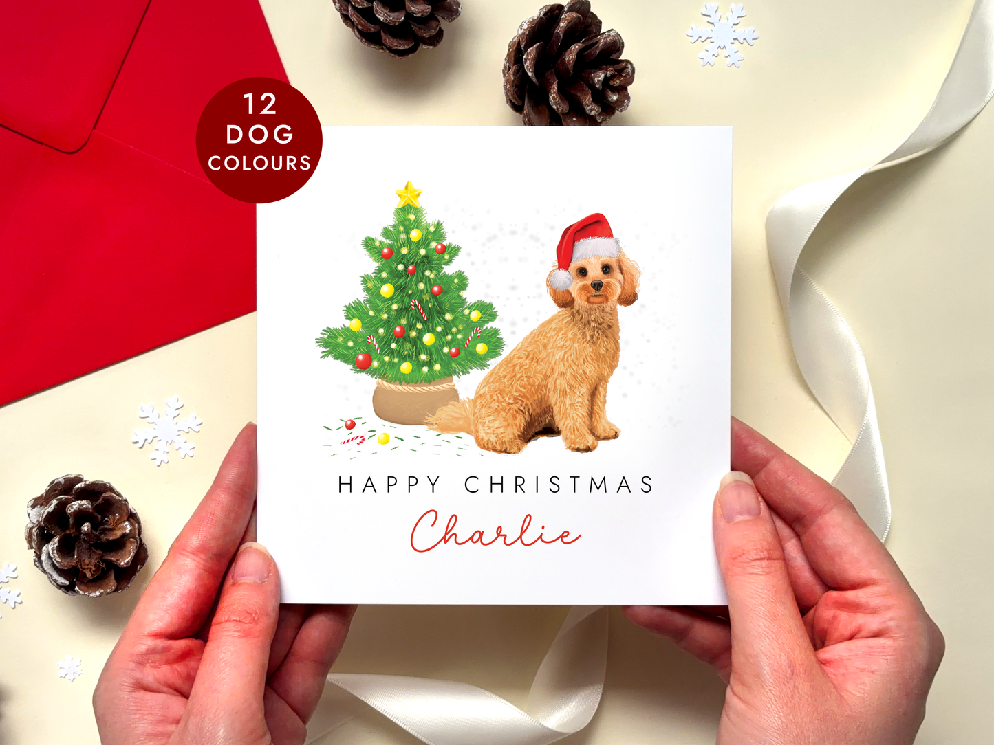 Personalised Cockapoo Christmas Card