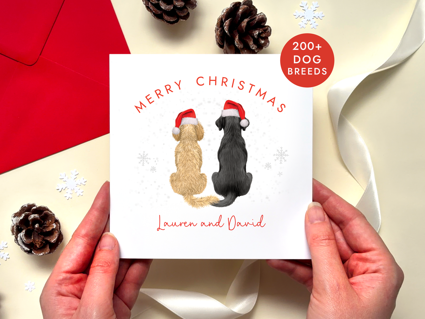 Personalised Dog Christmas Card