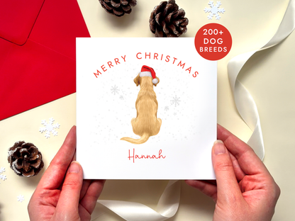 Personalised Dog Christmas Card