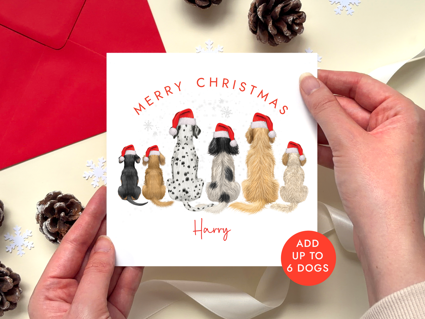 Personalised Dog Christmas Card