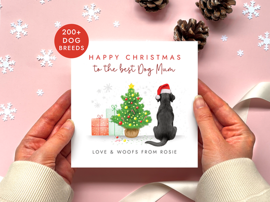 Personalised Dog Mum Christmas Card from Dogs