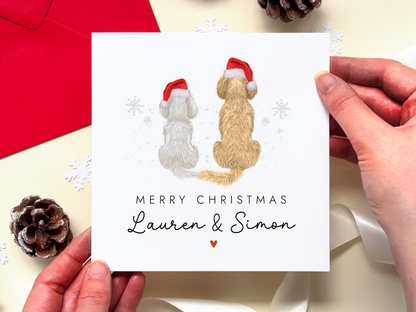 Personalised Dog Christmas Card