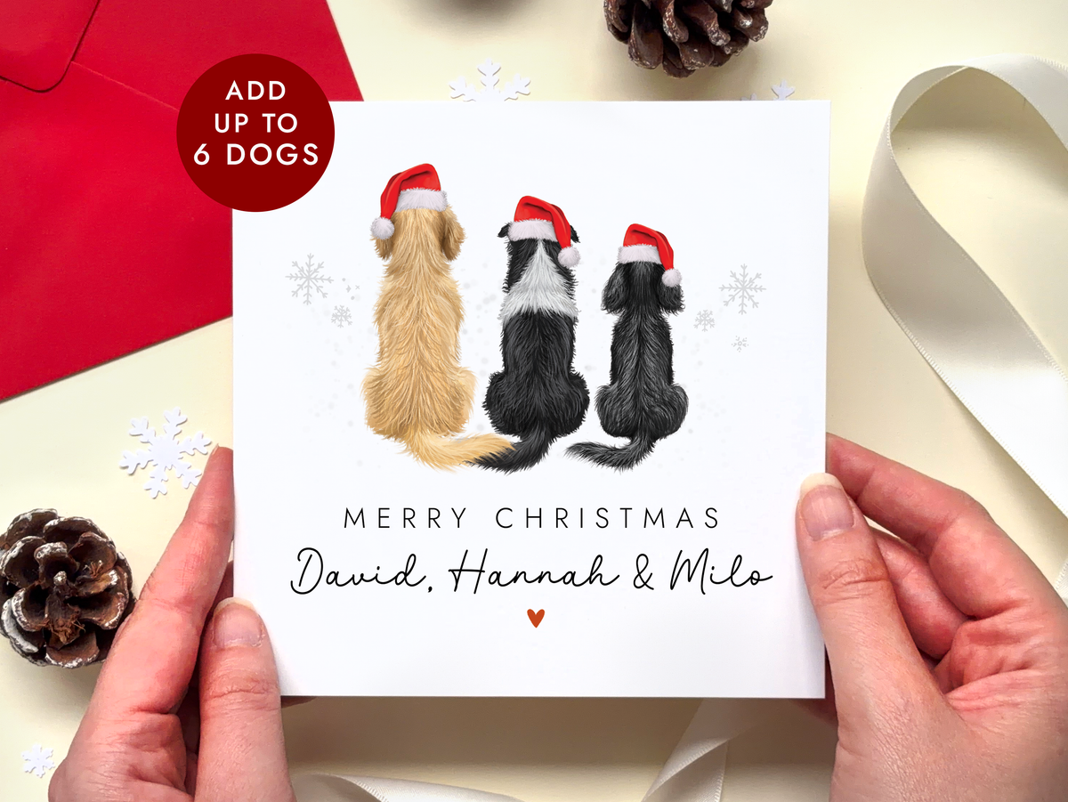 Personalised Dog Christmas Card