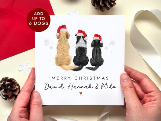 Personalised Dog Christmas Card