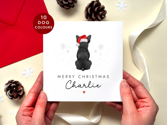 Personalised French Bulldog Christmas Card