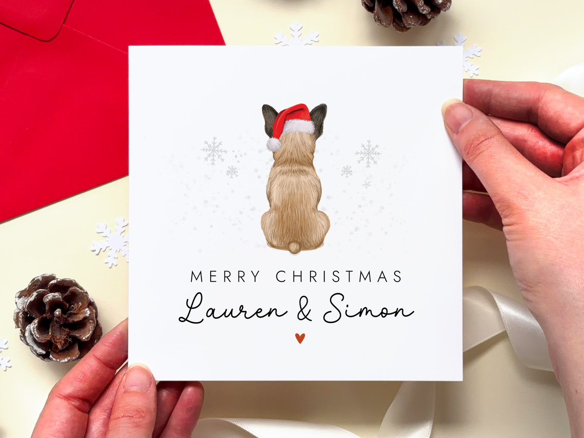 Personalised French Bulldog Christmas Card