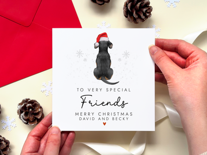Personalised Dog Christmas Card for Friend