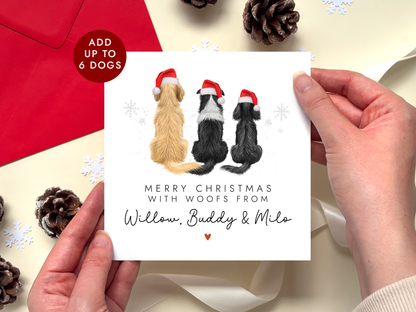 Personalised Christmas Card from Dogs