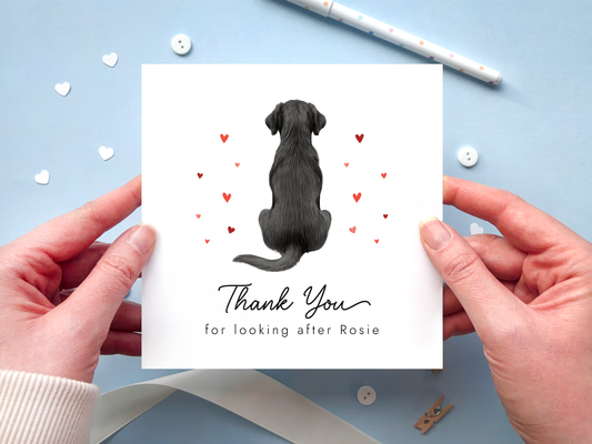 Personalised Dog Thank You Card
