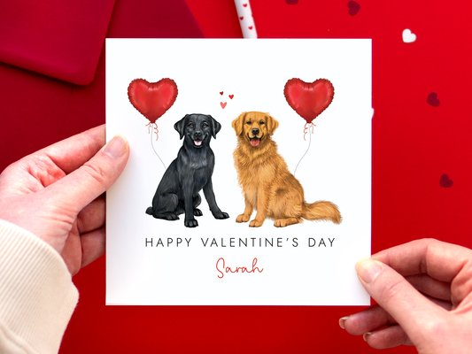 Personalised Choose the Dogs Valentine's Day Card