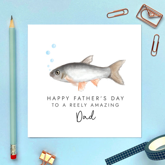 Fish Fathers Day Card for Dad or Grandad