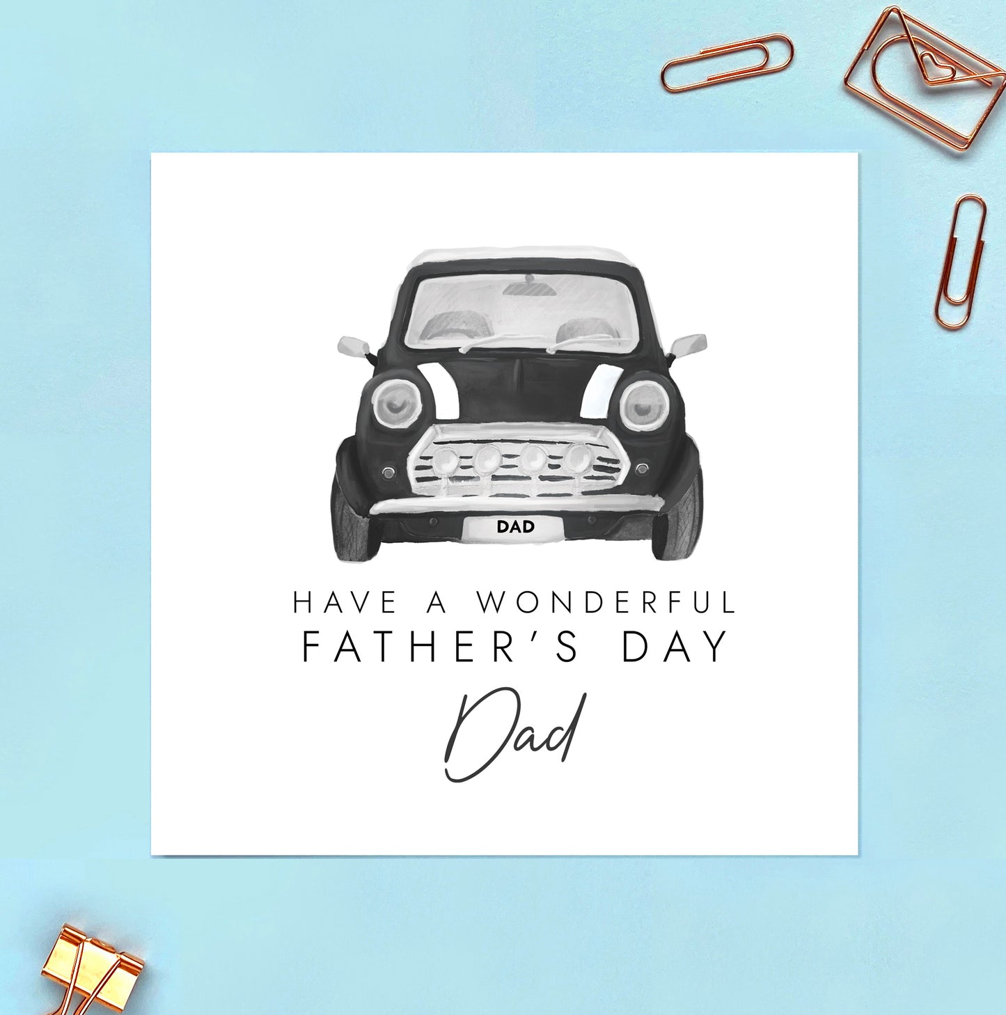 Classic Car Fathers Day Card