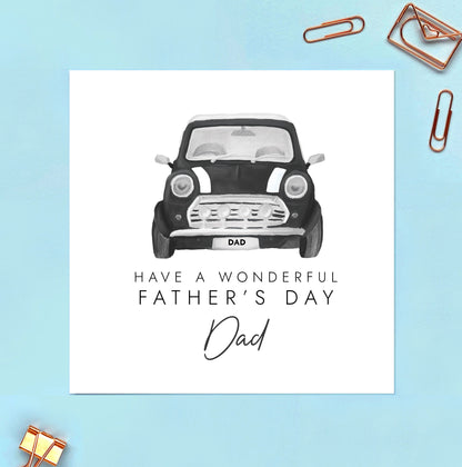 Classic Car Fathers Day Card