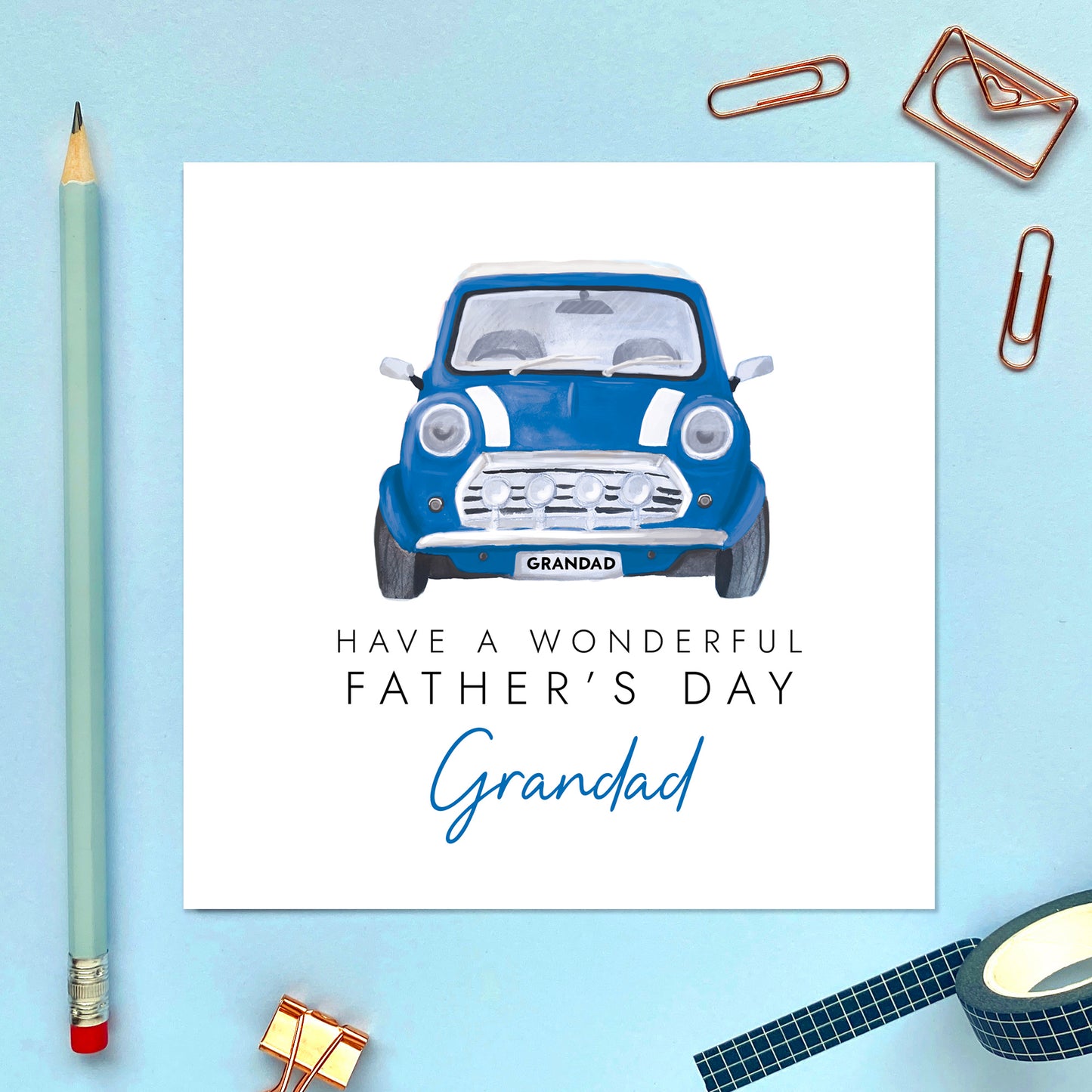 Classic Car Fathers Day Card