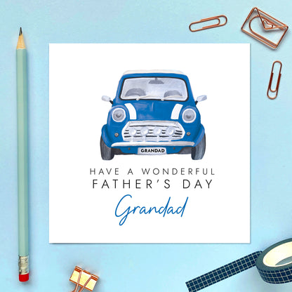 Classic Car Fathers Day Card