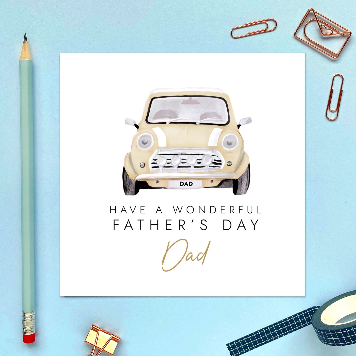 Classic Car Fathers Day Card
