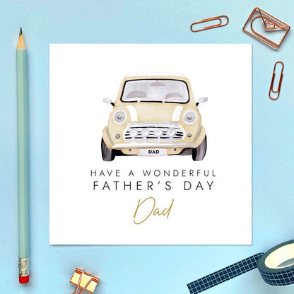 Classic Car Fathers Day Card