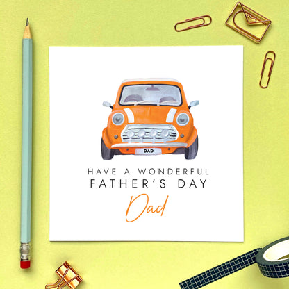 Classic Car Fathers Day Card