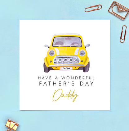 Classic Car Fathers Day Card