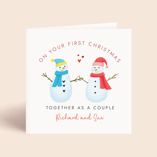 First Christmas as Couple Christmas Card