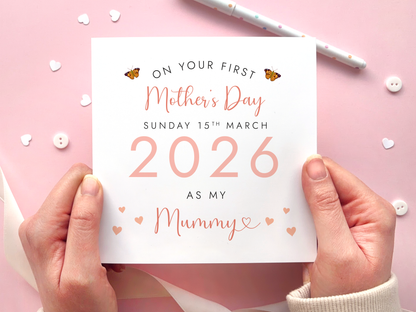 Personalised First Mother's Day Card for Mummy