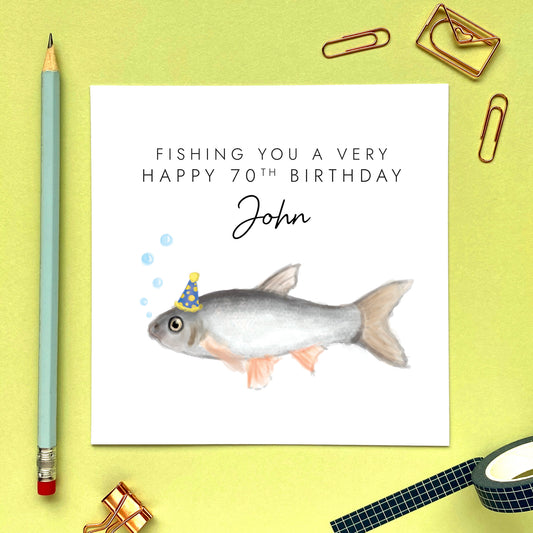 Personalised Fish Birthday Card