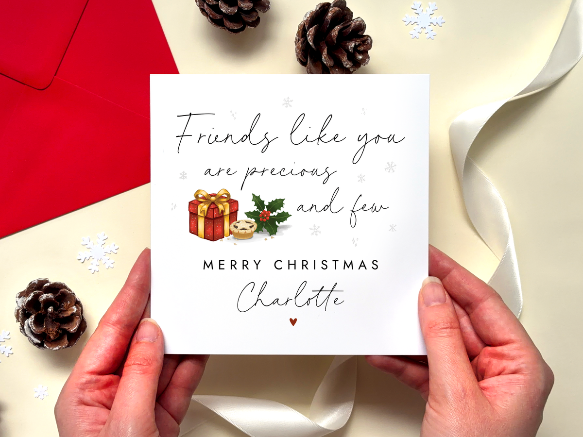 Personalised Christmas Card for Friend