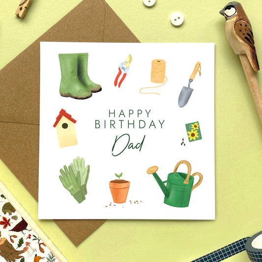 Personalised Gardening Themed Birthday Card