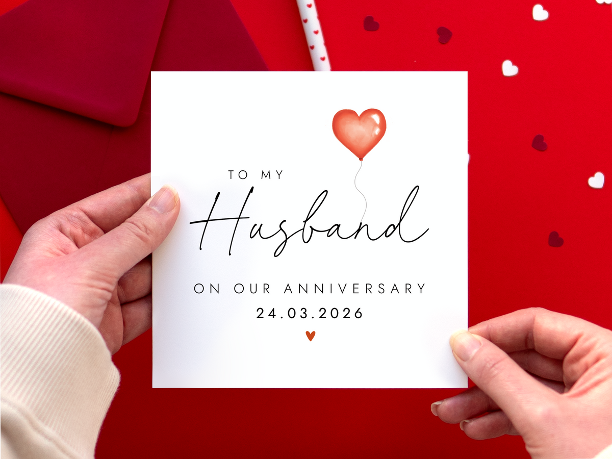 Personalised Anniversary Card for Husband
