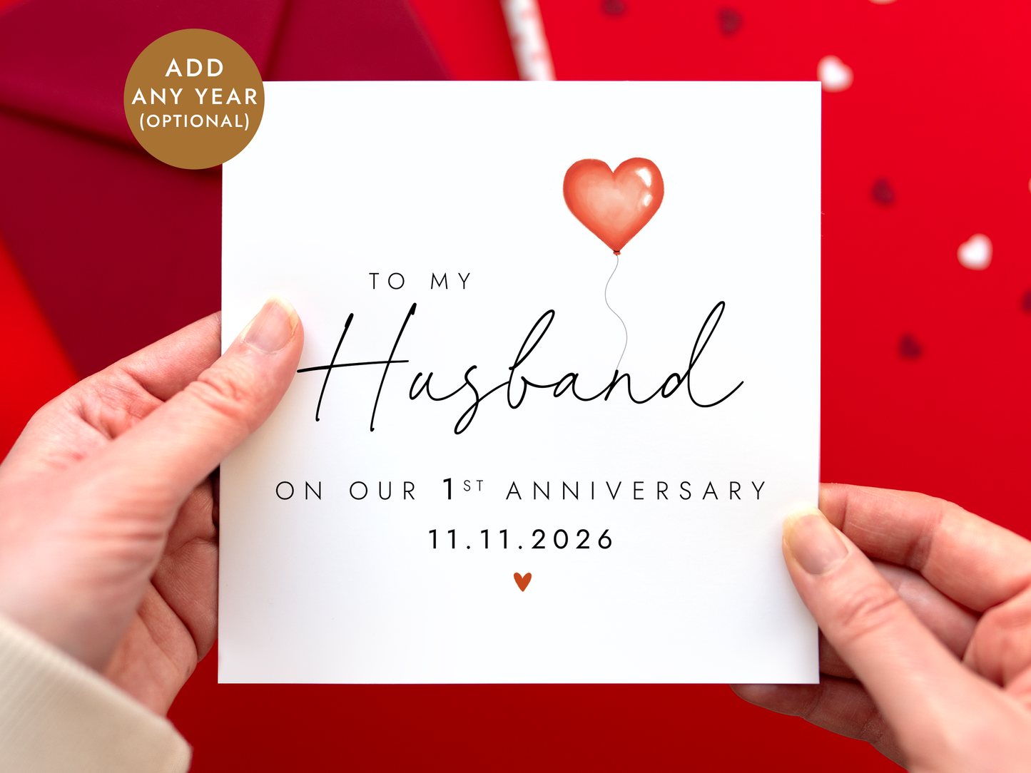 Personalised Anniversary Card for Husband