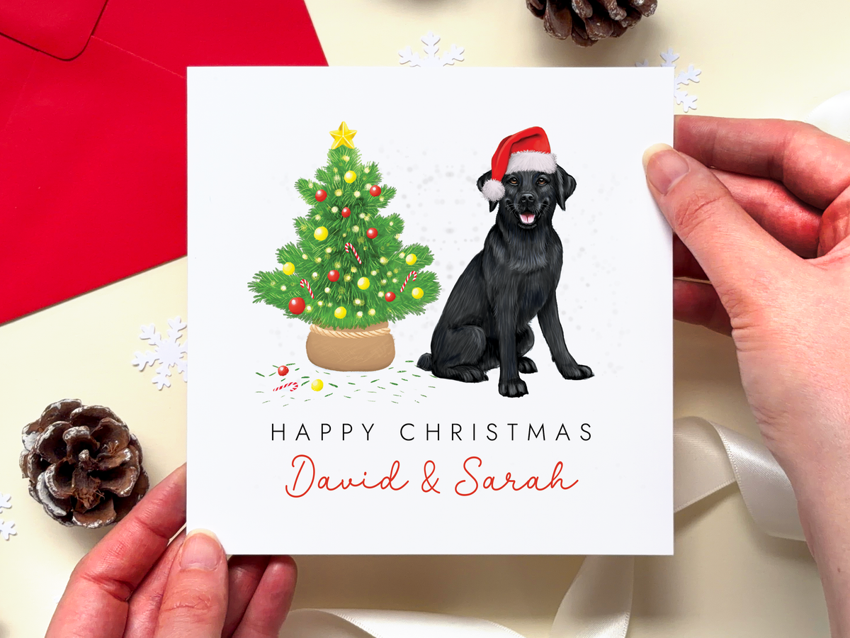 Personalised Labrador Christmas Card