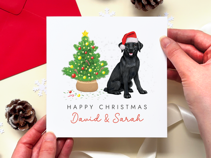 Personalised Labrador Christmas Card