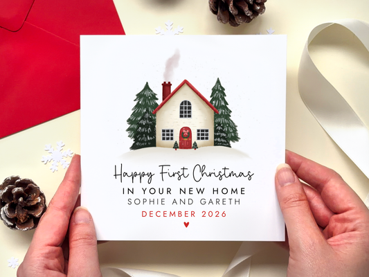 Personalised New Home Christmas Card