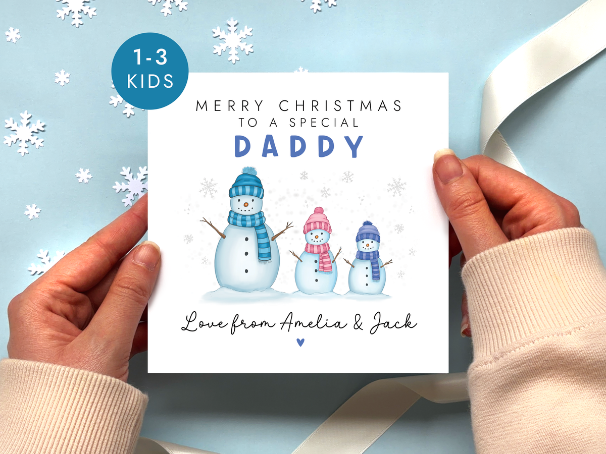 Personalised Christmas Card for Daddy