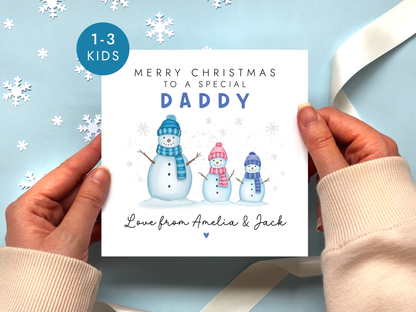 Personalised Christmas Card for Daddy