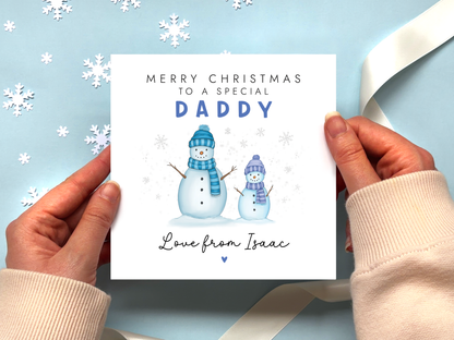 Personalised Christmas Card for Daddy