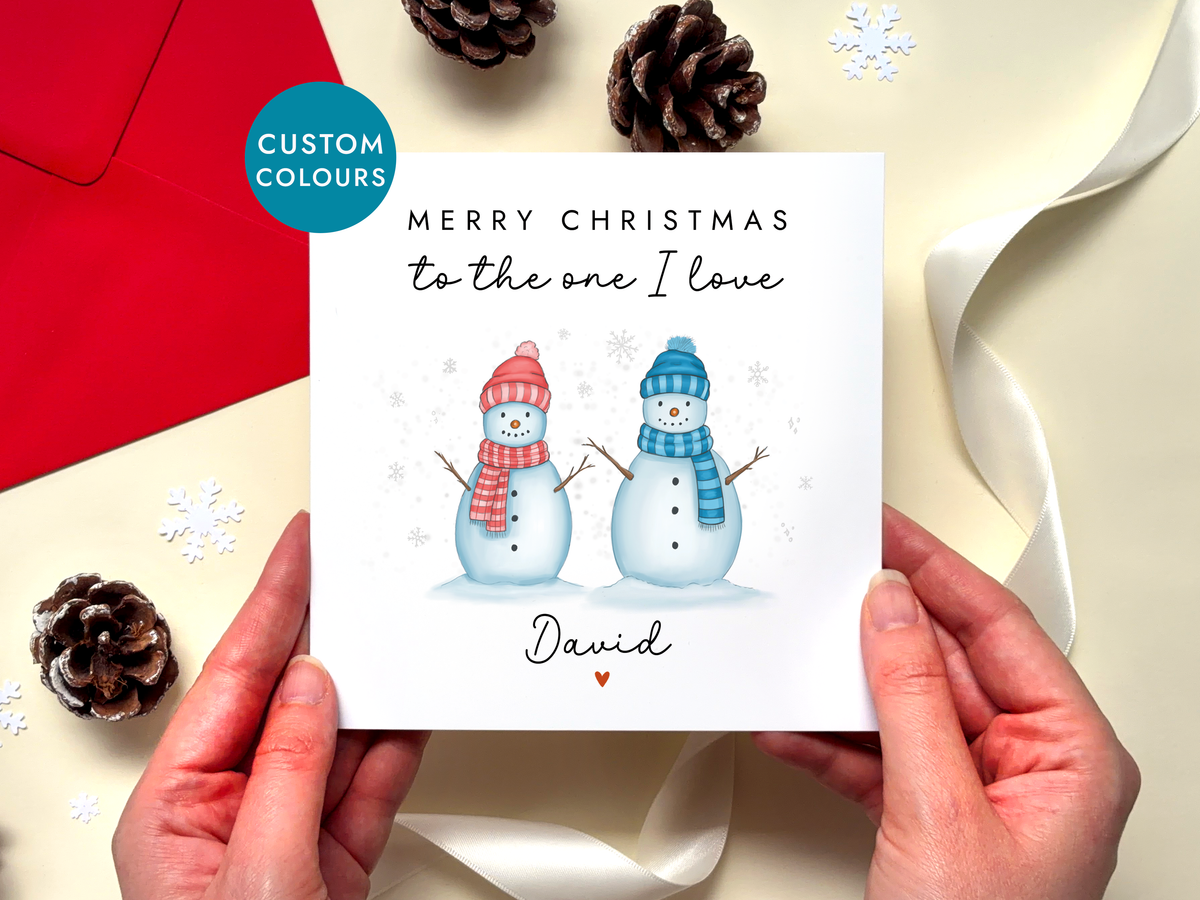 Personalised Christmas Card for Partner