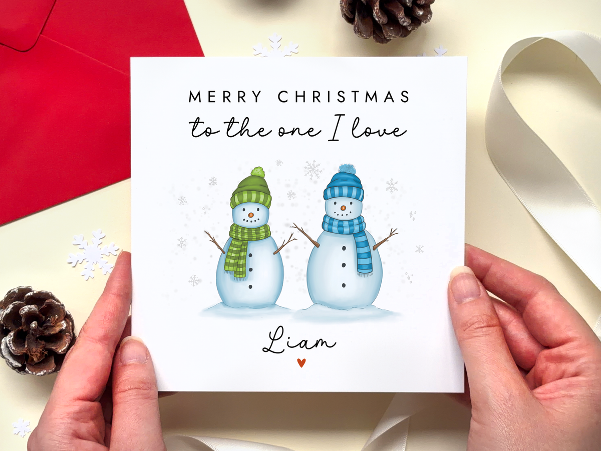 Personalised Christmas Card for Partner