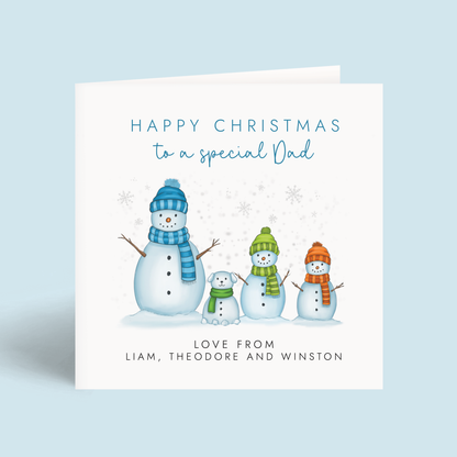 Personalised Christmas Card for Daddy