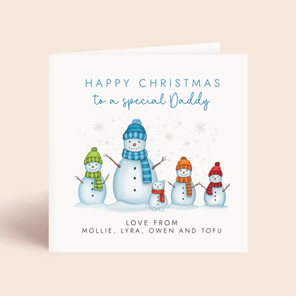 Personalised Christmas Card for Daddy