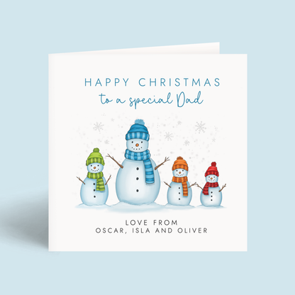 Personalised Christmas Card for Daddy