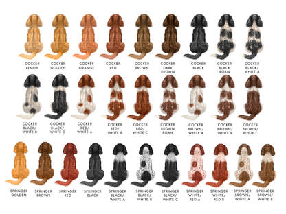 Personalised Spaniel Christmas Card